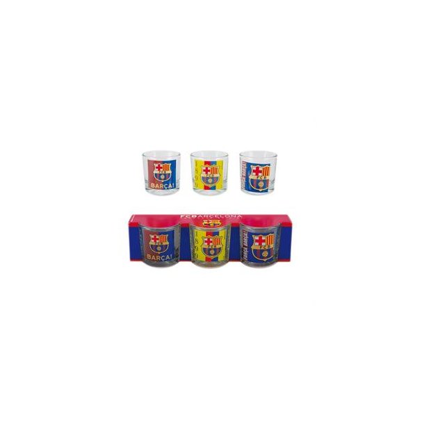 FC Barcelona shotglas 3 stk. i ske 